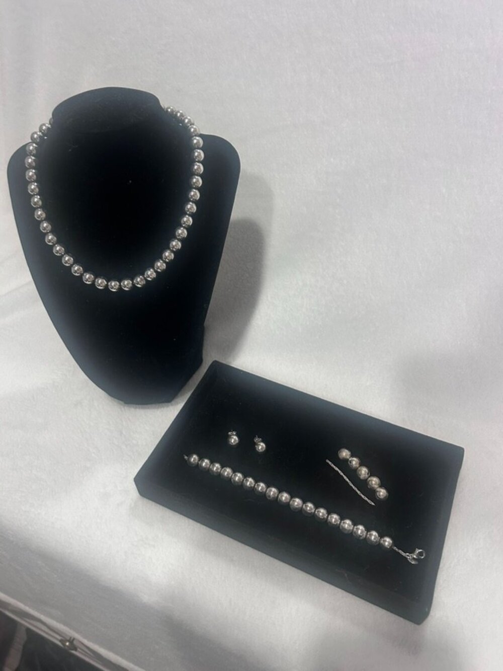 Tiffany HardWear Ball Necklace/Bracelet/Earrings Set!!